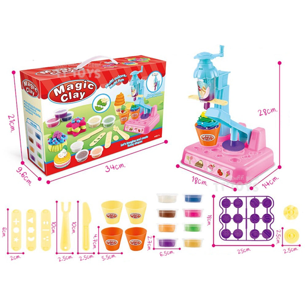 Magic Clay Ice Cream Maker Playset