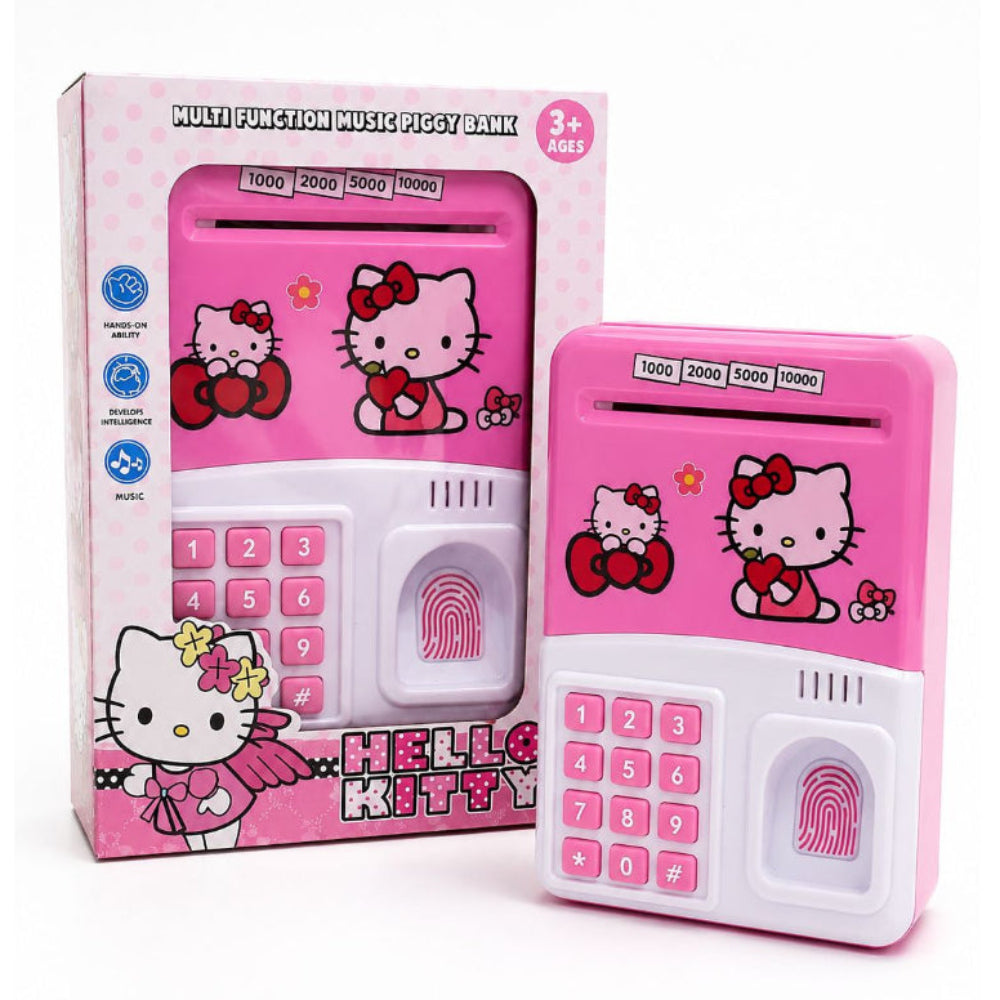 Hello Kitty Electronic Music Piggy Bank with Fingerprint Scanner