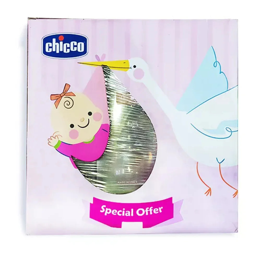 Chicco Baby Bottle Set Silicone/Glass – Assorted Sizes (250ml + 150ml + 150ml)