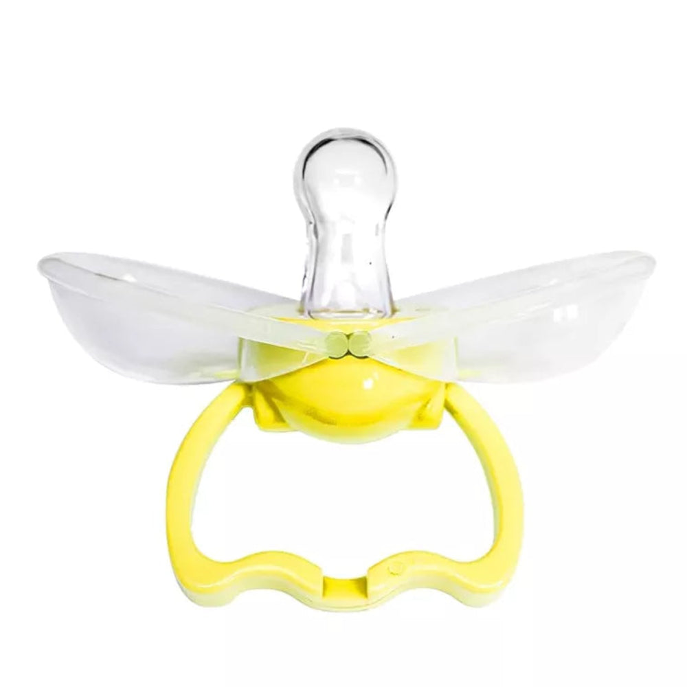 Safari Automatic Cherry Silicone Pacifier 0–6m – Yellow