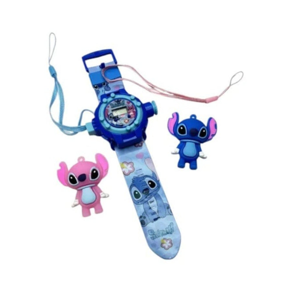 Stitch Children's Projection Watch + 2 Medals - Toys - OKO