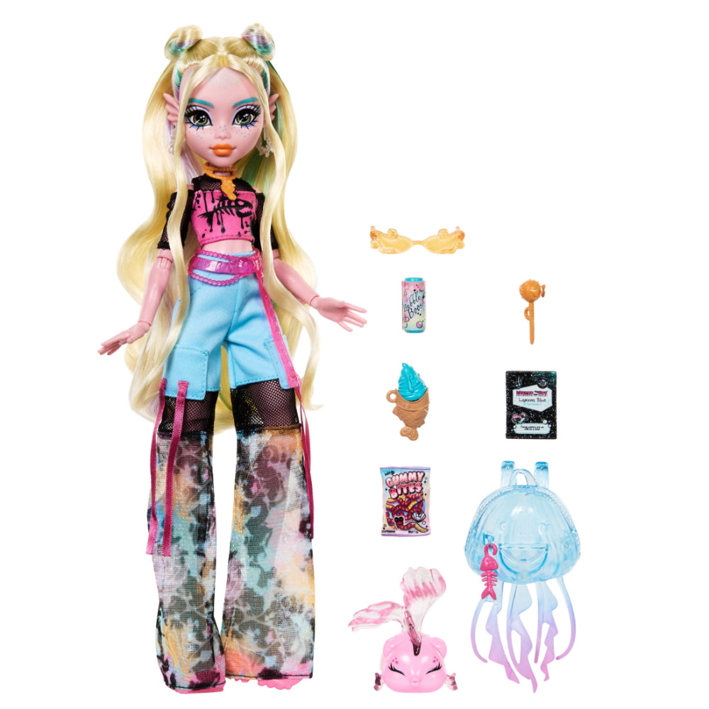Mattel Monster High Lagoona Blue Fashion Doll – Pet Neptuna and Accessories - Toys