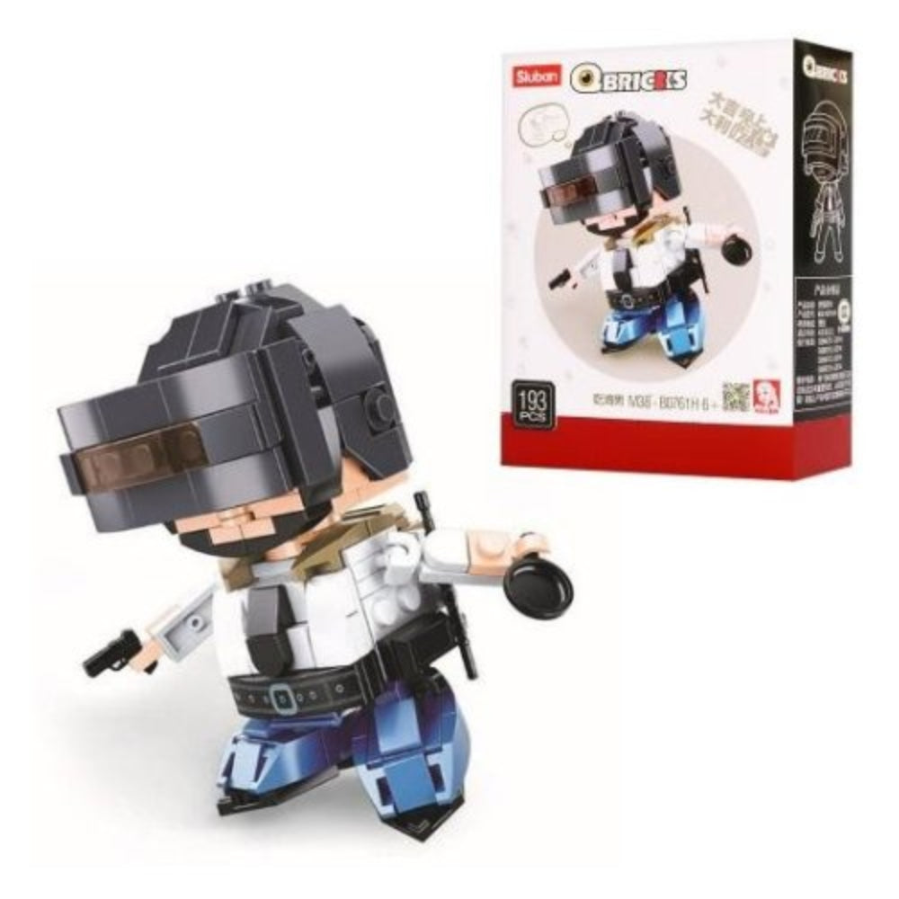 Sluban Qbricks Pubg Model Bricks Set - 193 Pcs