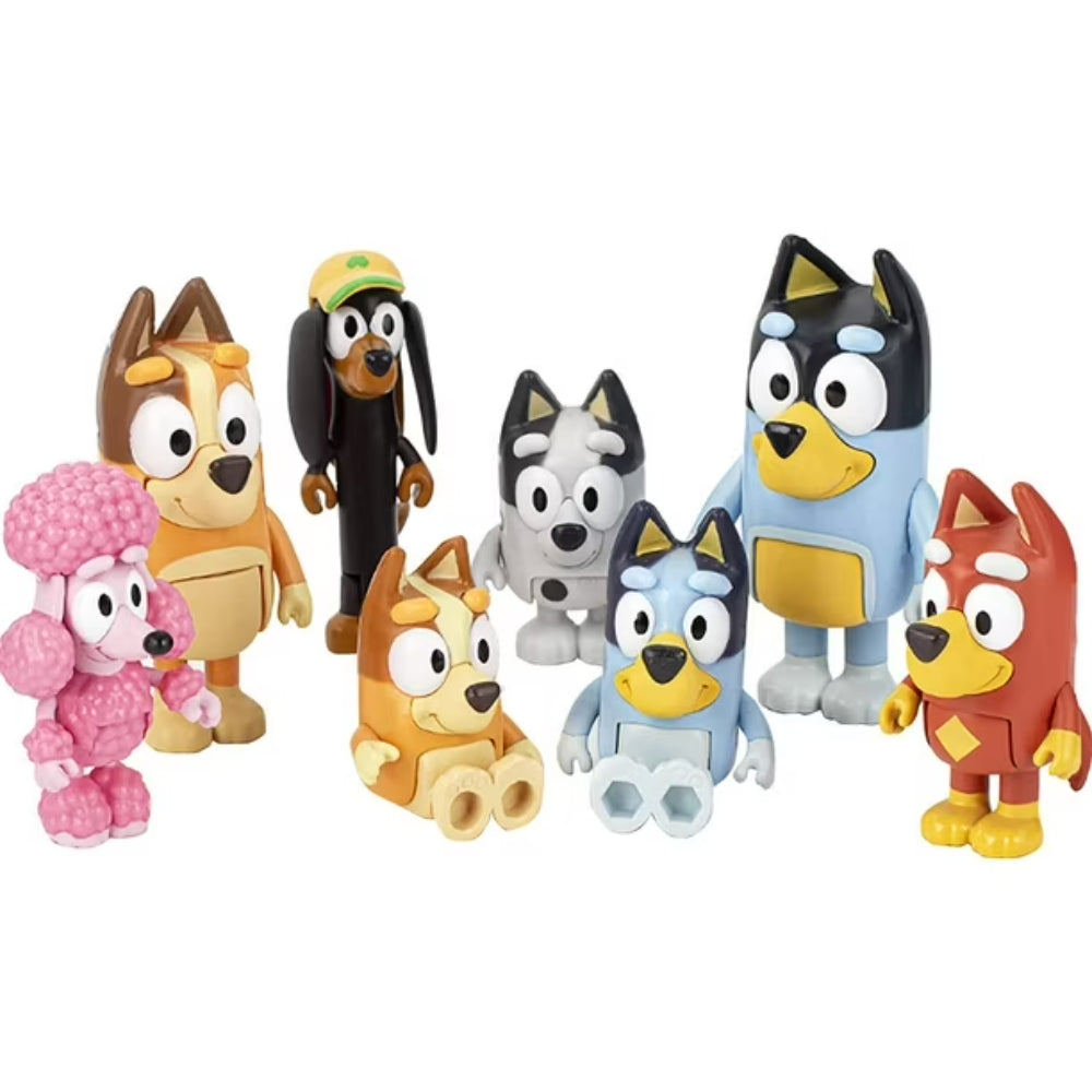 Bluey Neighborhood Friends 8-Pack Action Figure Set