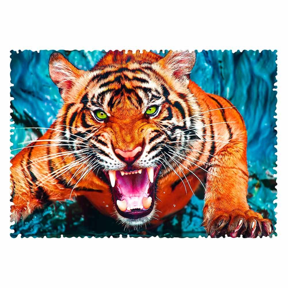 Facing A Tiger Puzzle - 600 pcs - Ourkids - Trefl