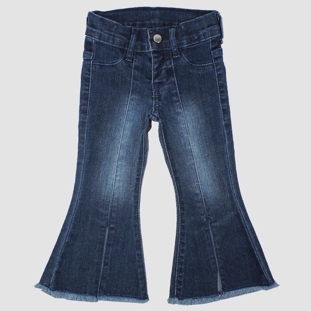 Faded Boot Cut Jeans - Ourkids - five stars