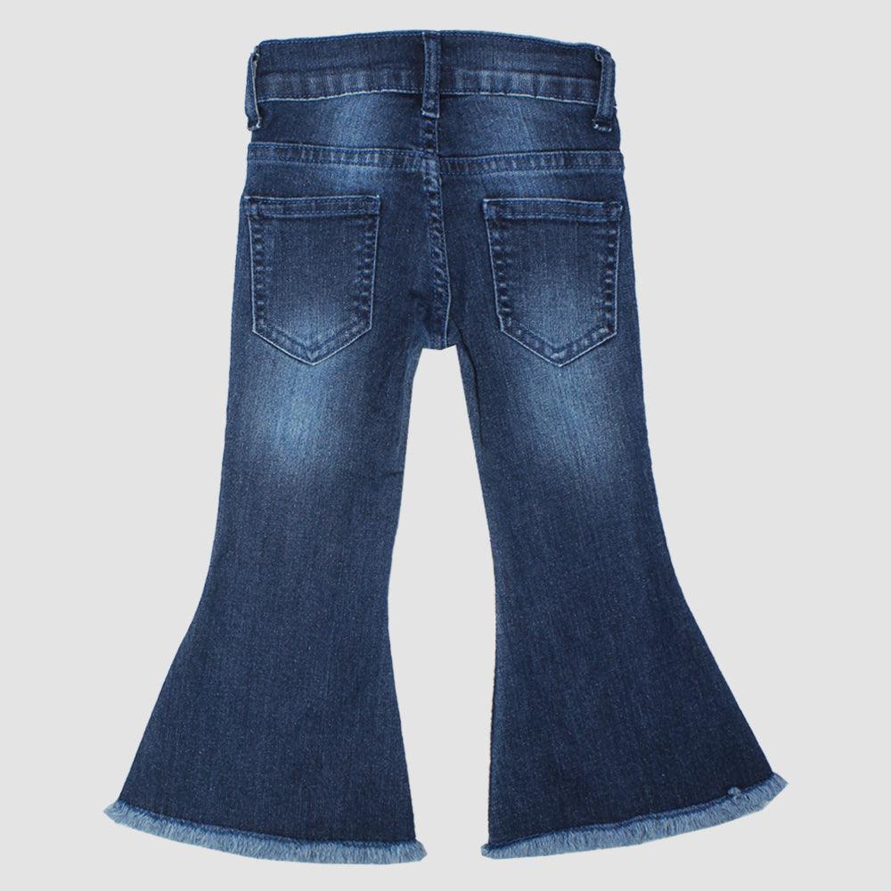 Faded Boot Cut Jeans - Ourkids - five stars