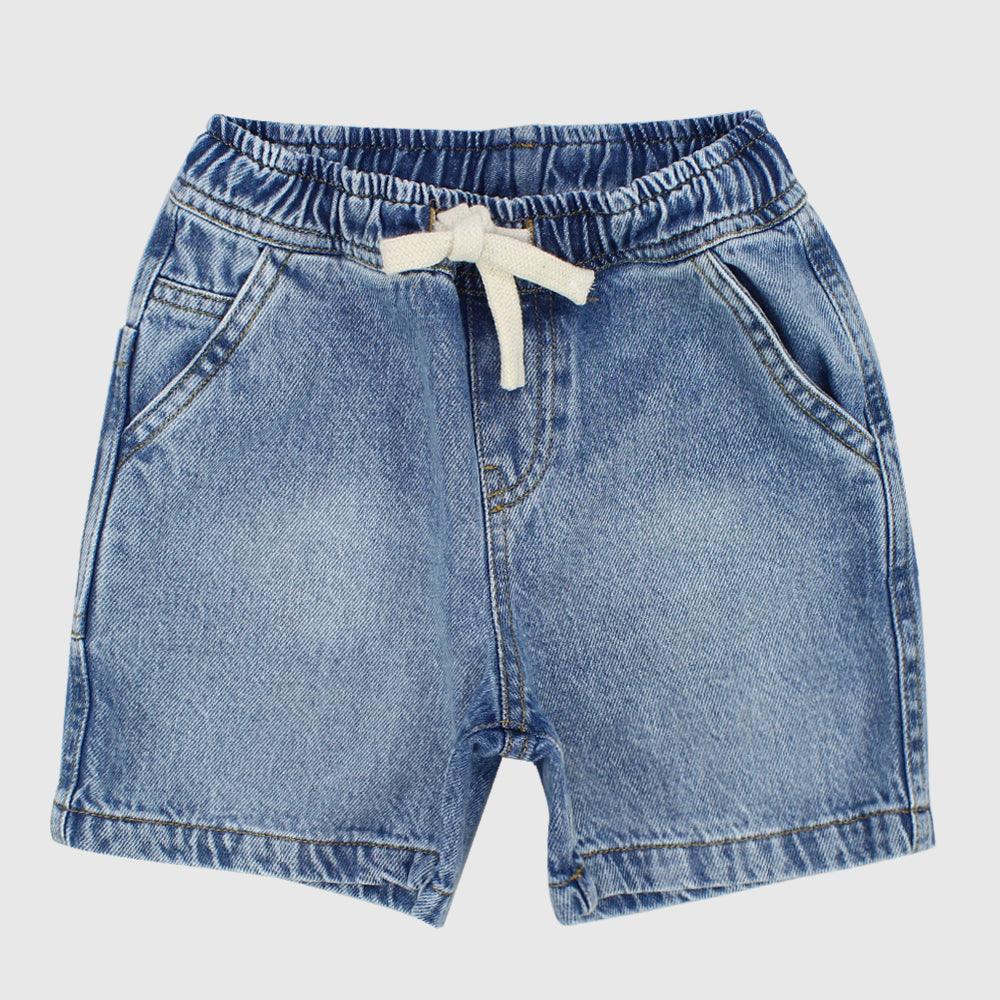 Faded Jean Shorts - Ourkids - Pompelo