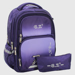 Faded Purple 18 Inches Backpack + Pencil Case - Ourkids - B.Z.