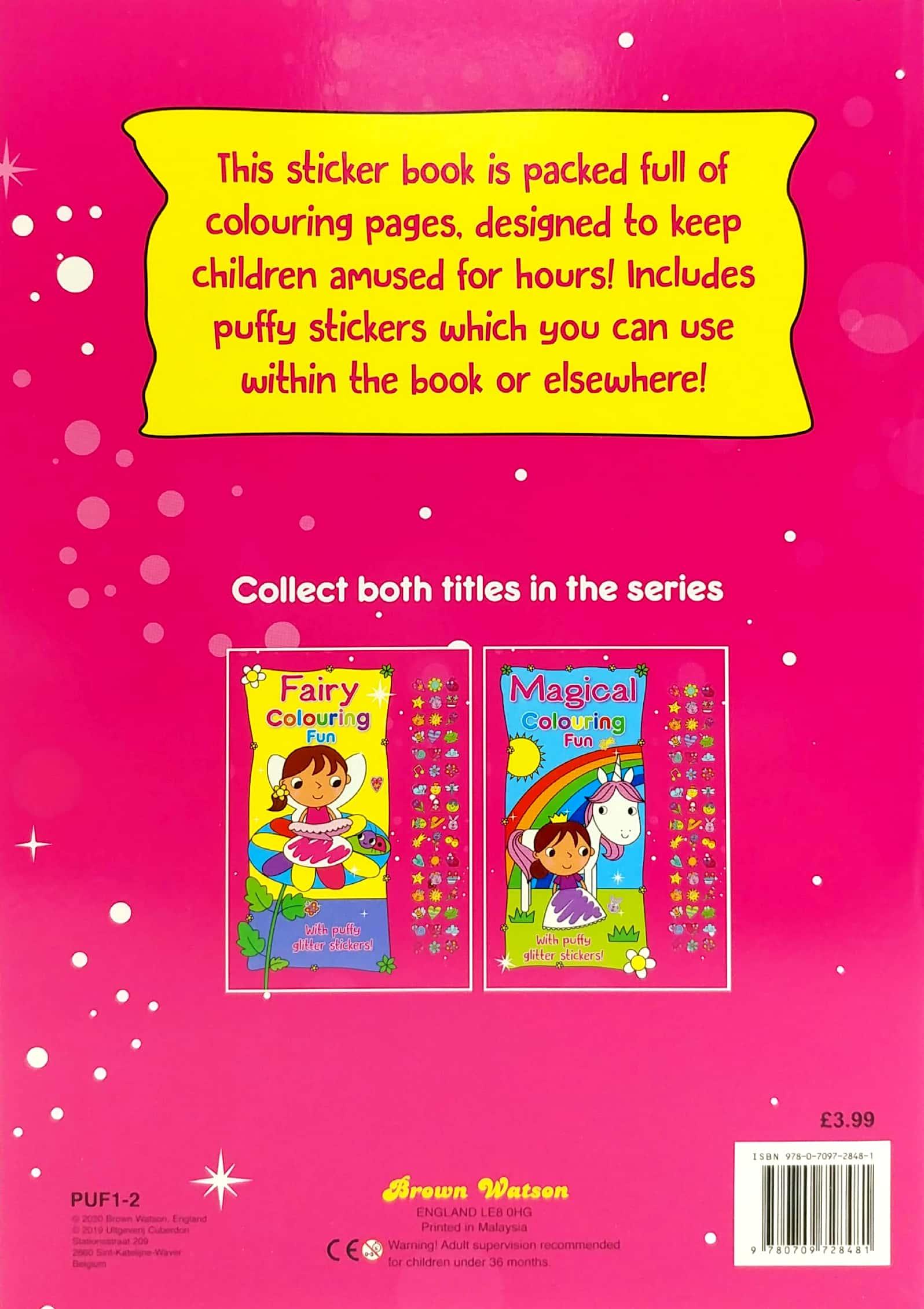 Fairy Coloring Fun With Puffy Glitter Stickers - Ourkids - OKO