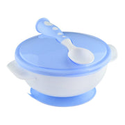 Safari Baby Suction Bowl with Spoon – Baby Blue