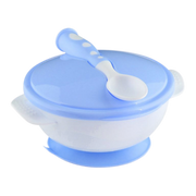 Safari Baby Suction Bowl with Spoon – Baby Blue