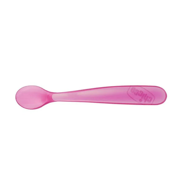 Chicco Soft Silicone Spoon, Pack Of 2 - Pink
