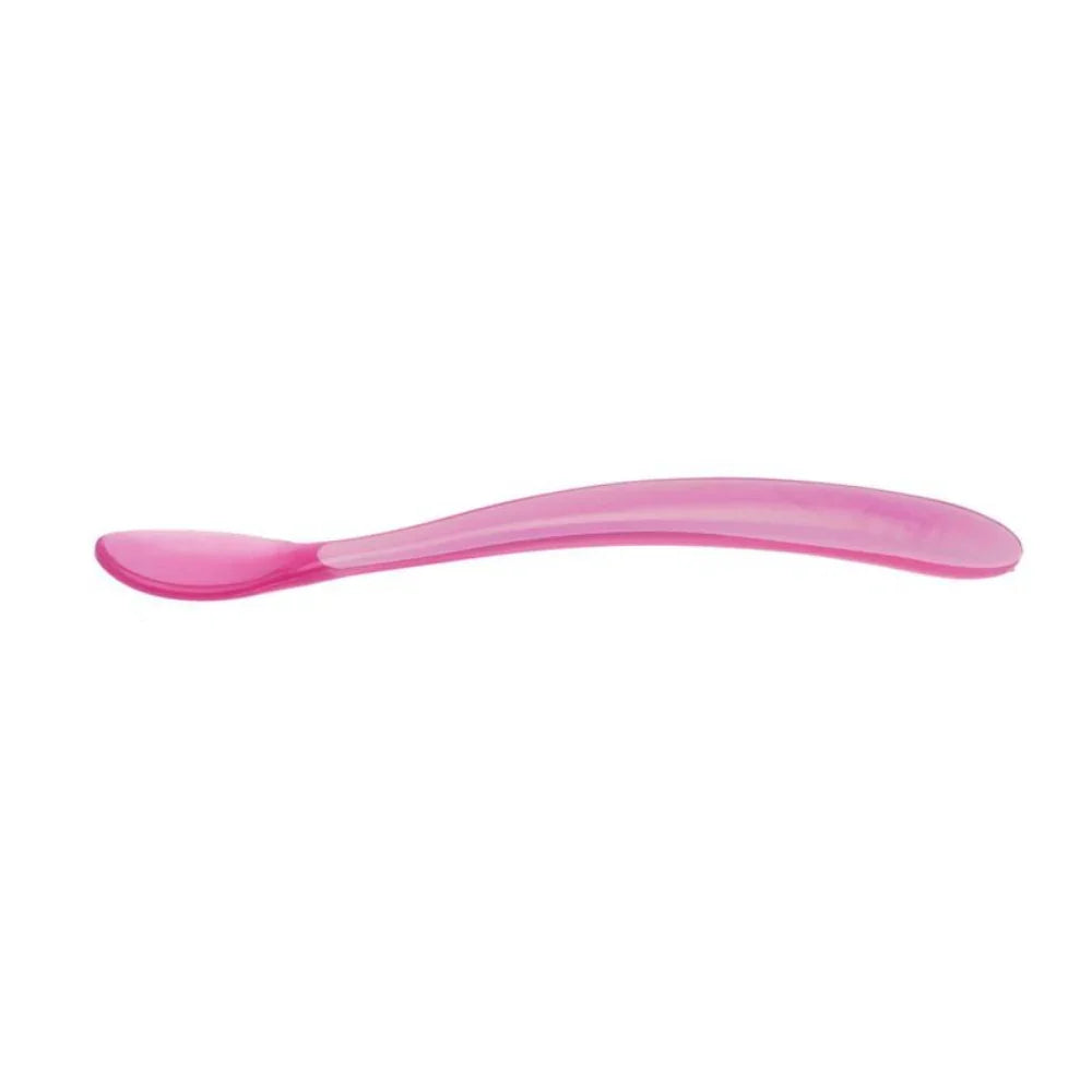Chicco Soft Silicone Spoon, Pack Of 2 - Pink