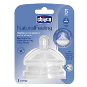 Chicco Natural Feelling Teat 6M+ Food Flow (2 Pcs)