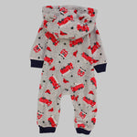 Fire Truck Long-Sleeved Hooded Footless Onesie - Ourkids - Carter's