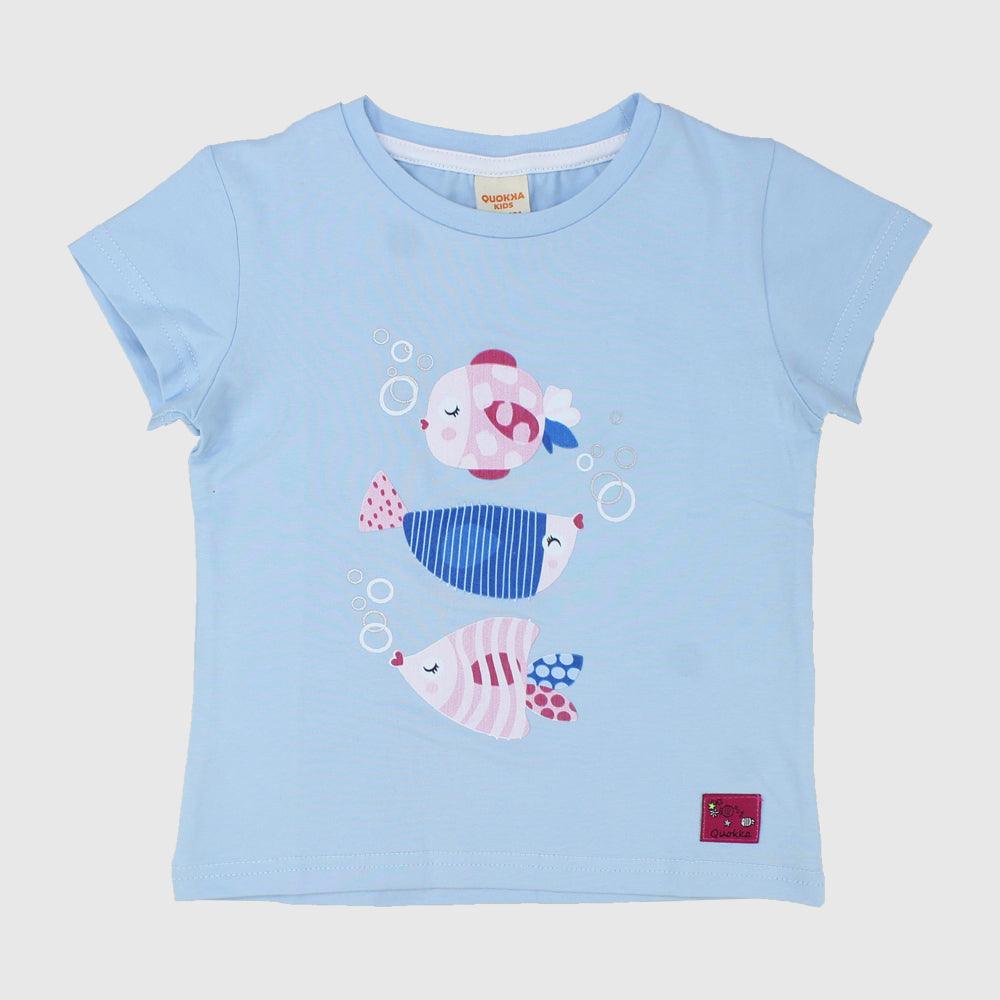 Fishy Short-Sleeved T-Shirt - Ourkids - Quokka