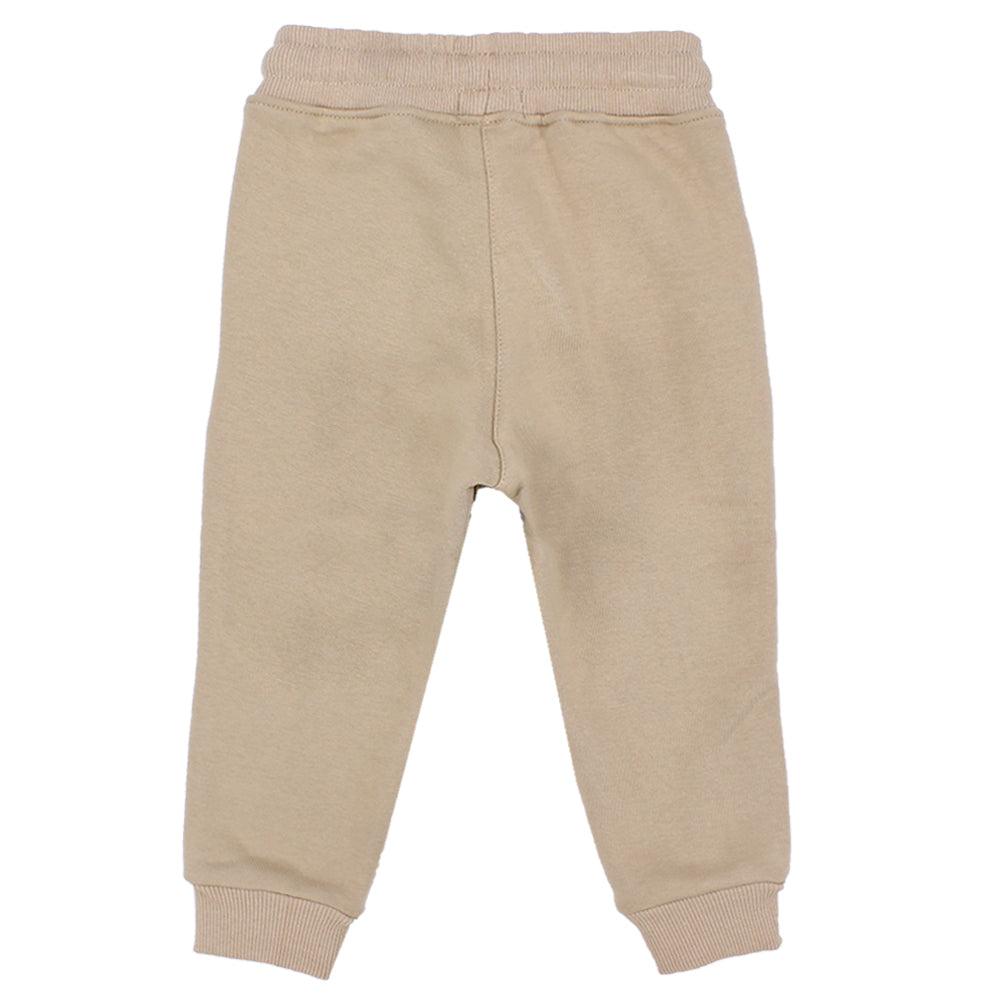 Fleeced Beige Sweatpants - Ourkids - Ourkids