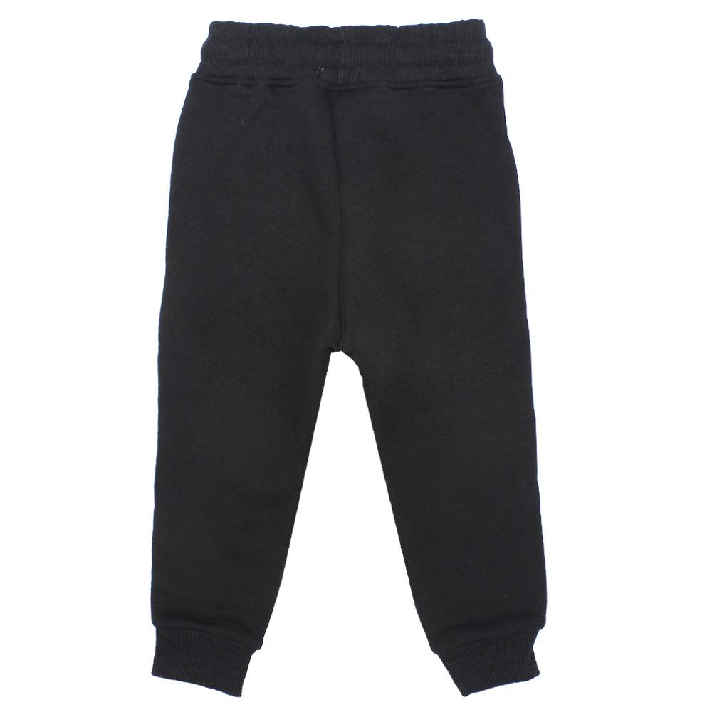 Fleeced Black Sweatpants - Ourkids - Ourkids