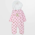 Fleeced Dotted Hooded Overall - Ourkids - Bumber