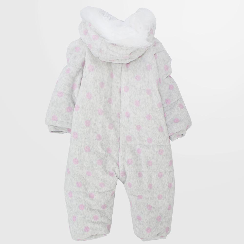 Fleeced Dotted Hooded Overall - Ourkids - Bumber