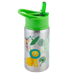 Flip Top Stainless Steel Bottle (Jungle) - Ourkids - Stephen Joseph