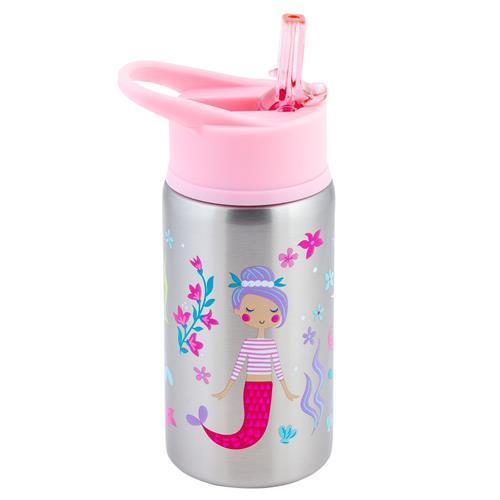 Flip Top Stainless Steel Bottle (Mermaids) - Ourkids - Stephen Joseph