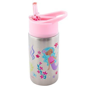 Flip Top Stainless Steel Bottle (Mermaids) - Ourkids - Stephen Joseph