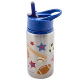 Flip Top Stainless Steel Bottle (Sports) - Ourkids - Stephen Joseph