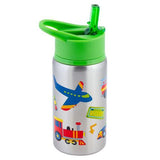 Flip Top Stainless Steel Bottle (Transportation) - Ourkids - Stephen Joseph