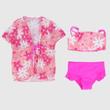 Floral Bikini With Matching Cover-Up - Ourkids - Mini Me