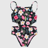 Floral One-Piece Swim Suit - Ourkids - Global