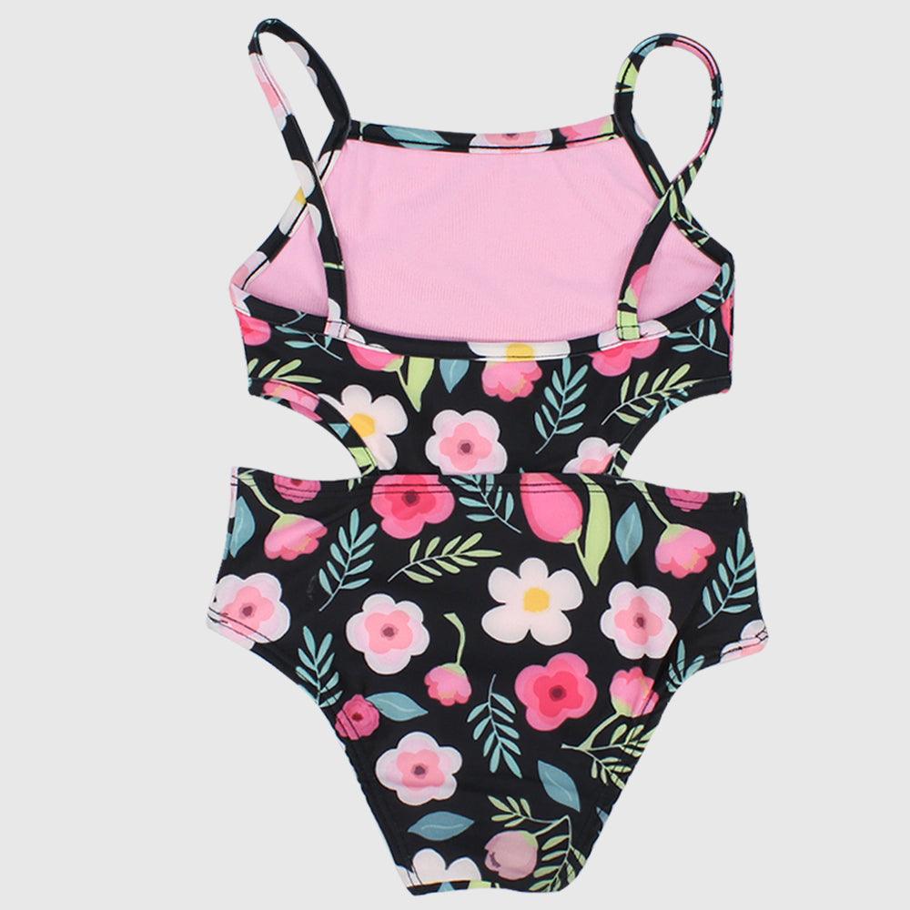 Floral One-Piece Swim Suit - Ourkids - Global