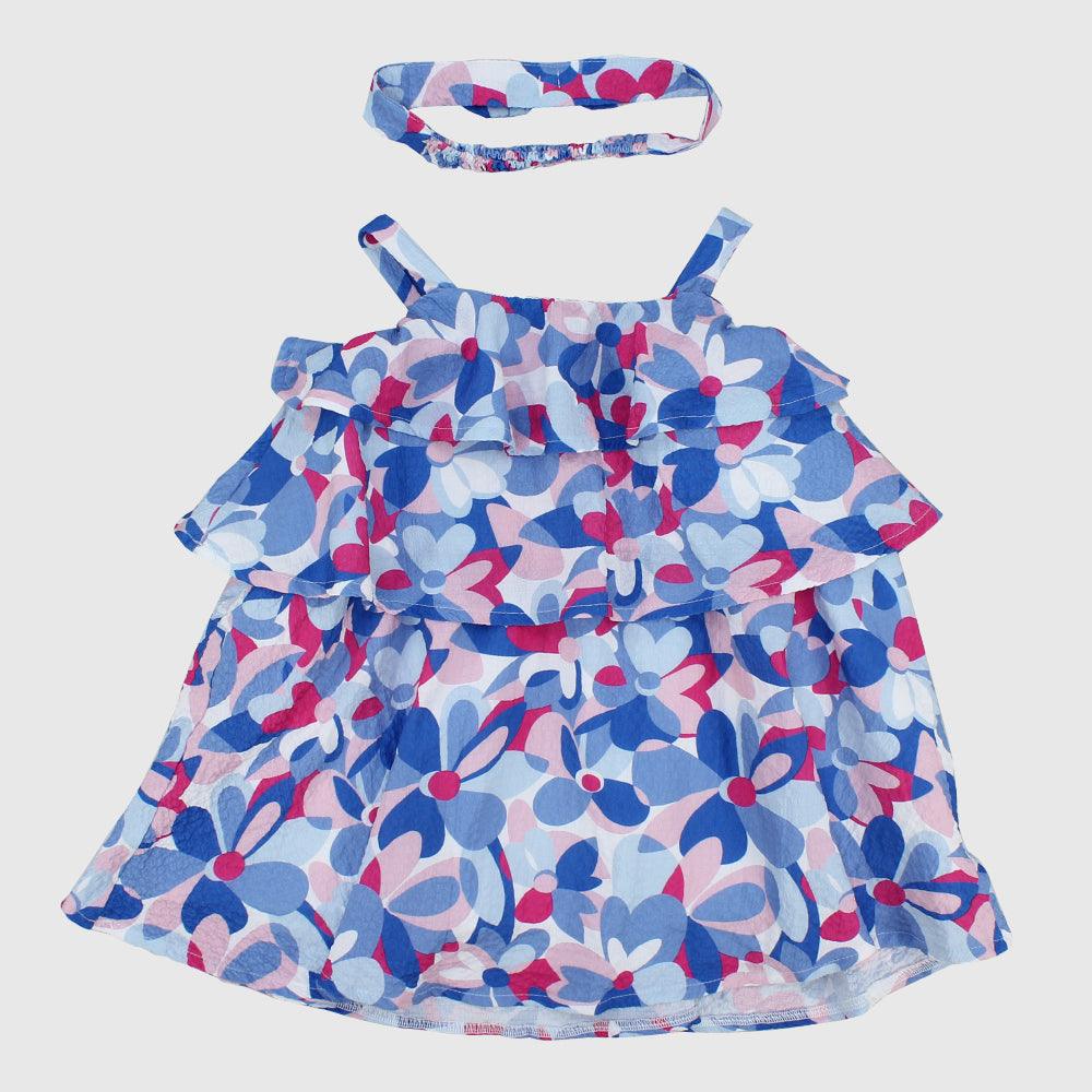 Floral Ruffled Sleeveless Dress - Ourkids - Quokka