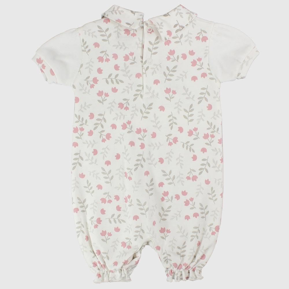 Floral Short-Sleeved Romper - Ourkids - Berceau