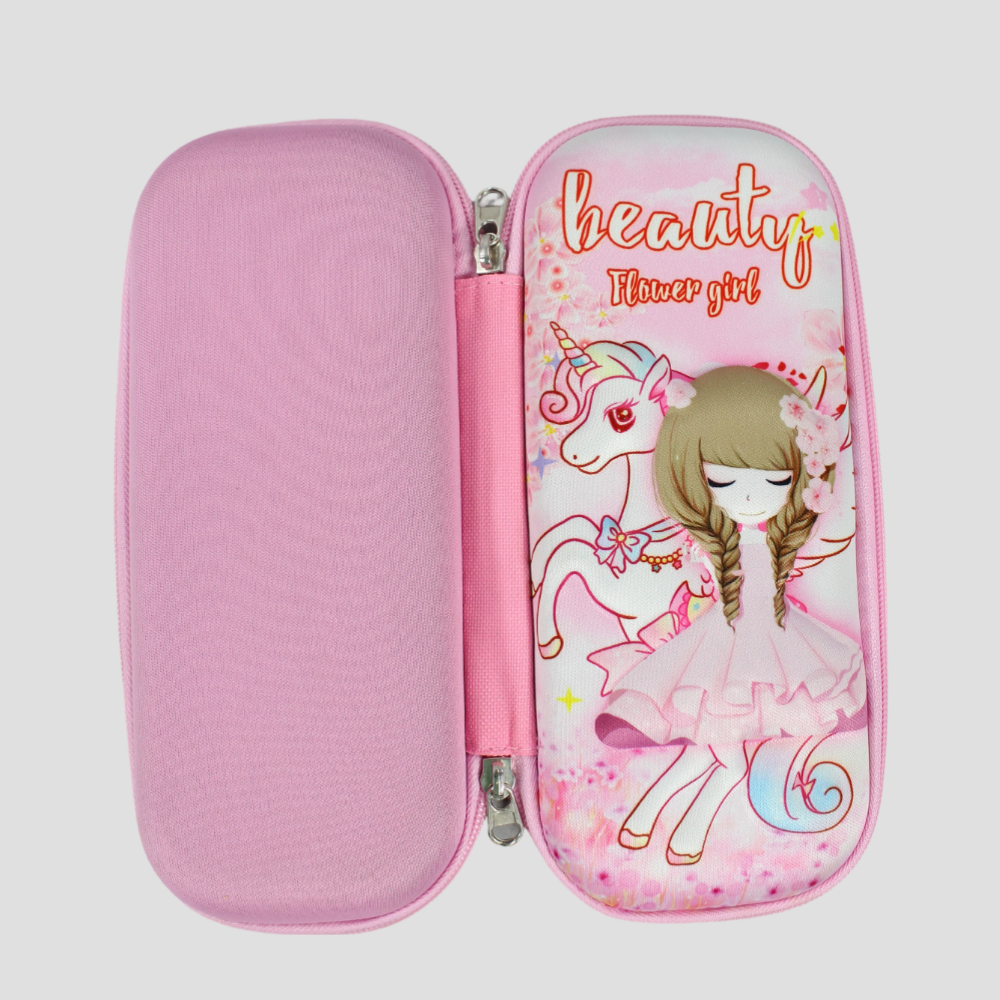 Flower Girl Pink Pencil Case - Ourkids - TWK