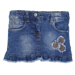 Flowery Jean Skirt - Ourkids - Quokka