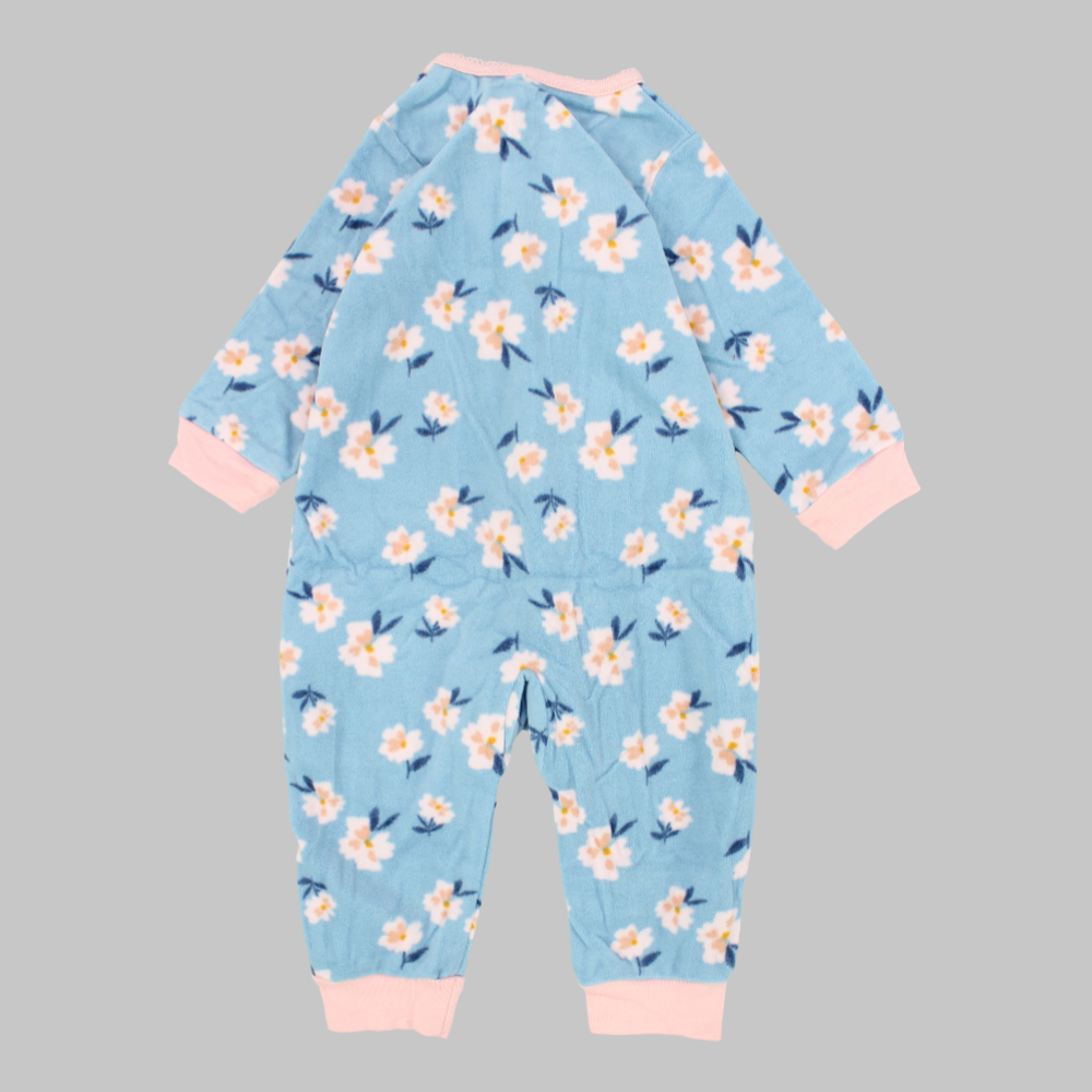 Flowery Long-Sleeved Footless Onesie - Ourkids - Carter's