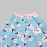 Flowery Long-Sleeved Footless Onesie - Ourkids - Carter's