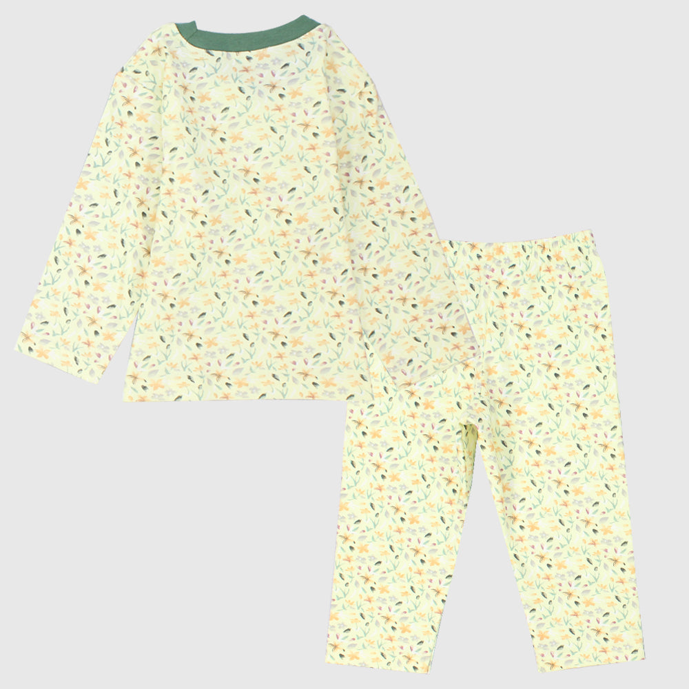 Flowery Long-Sleeved Pajama - Ourkids - Al Sayad