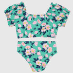 Flowery Short-Sleeved Bikini - Ourkids - Global