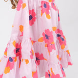 Flowery Short-Sleeved Dress - Ourkids - Playmore