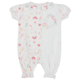 Flowery Short-Sleeved Onesie - Ourkids - Berceau