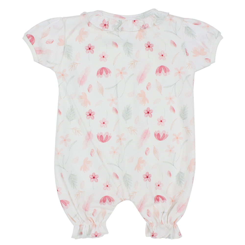 Flowery Short-Sleeved Onesie - Ourkids - Berceau