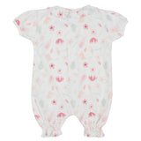 Flowery Short-Sleeved Onesie - Ourkids - Berceau