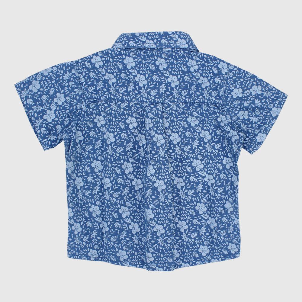 Flowery Short-Sleeved Shirt - Ourkids - Pompelo