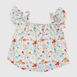 Flowery Sleeveless Blouse - Ourkids - Pompelo