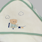 Flying Elephant Baby Hooded Towel - Ourkids - Bumber