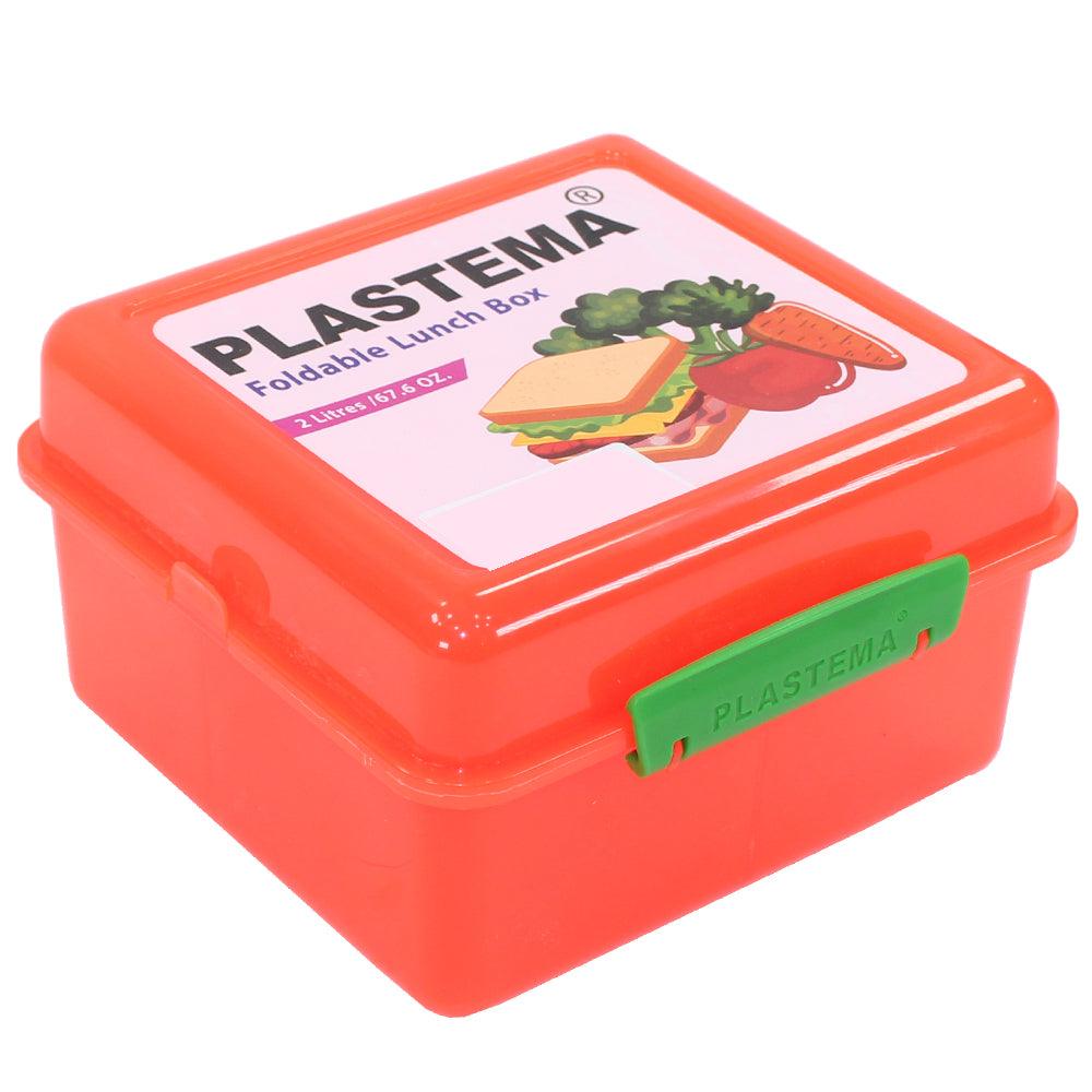 Foldable Lunch Box 2L - Orange - Ourkids - Plastema