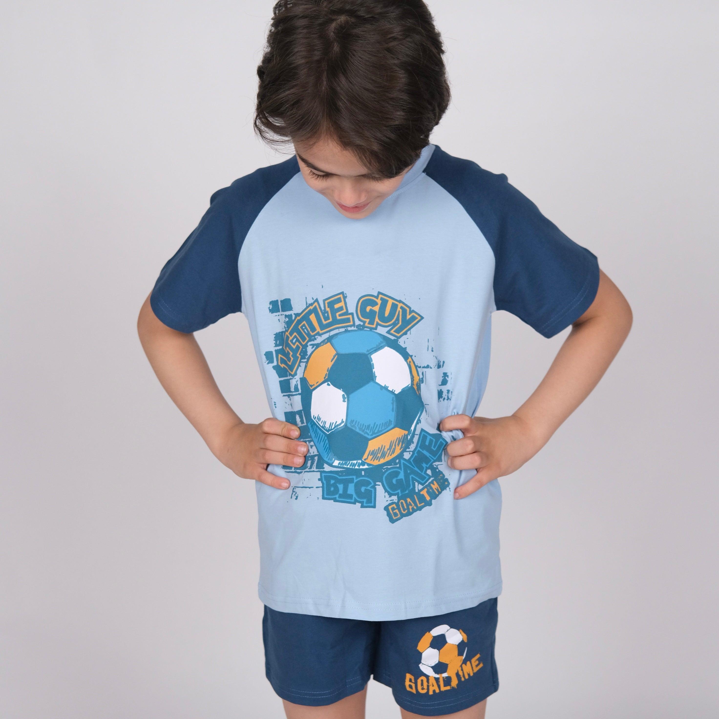 Football Short-Sleeved Pajama - Ourkids - Ourkids